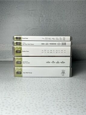 Stampin Up Rubber Stamps Lot of 5 (35 Pieces)
